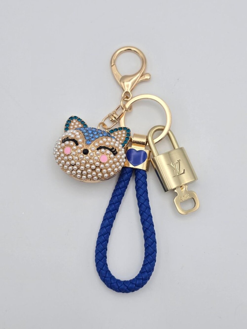 Louis Vuitton Gold Lock 🔑 Authentic LV Padlock + Unbranded Fox Head Bag Charm - Picture 5 of 8